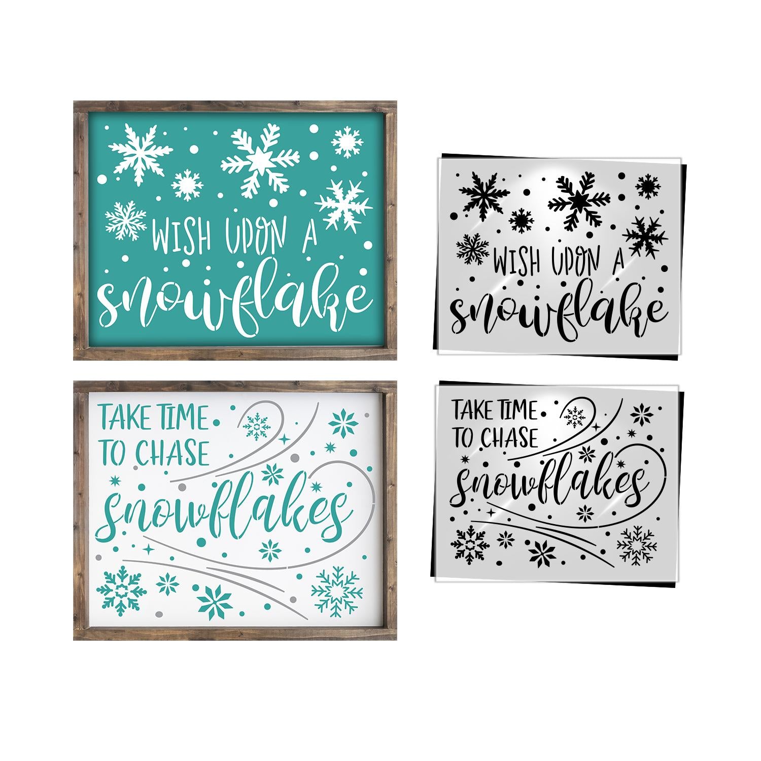 Wish Upon a Snowflake Stencil Set-Christmas-Essential Stencil