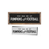 Pumpkins and Football Stencil