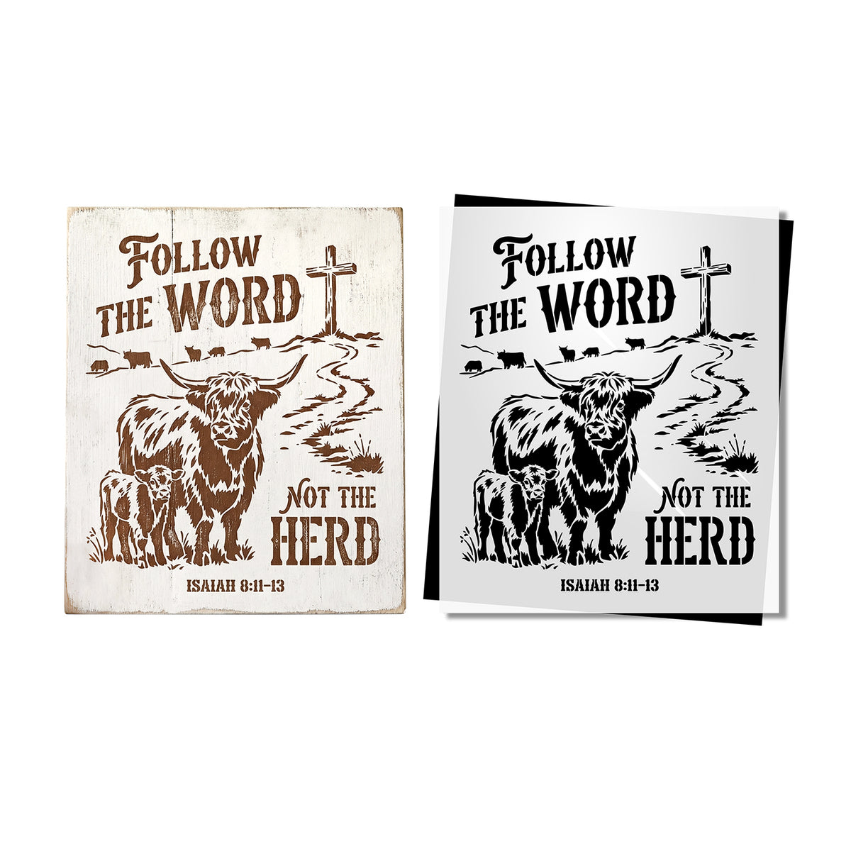 Follow the Word-Home-Essential Stencil