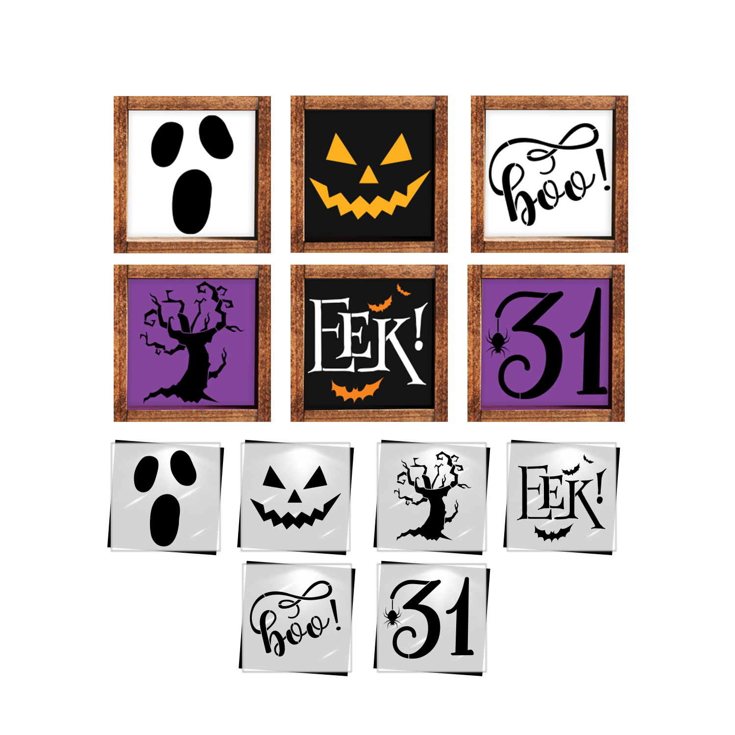 October Nights Mini Stencil (6pk)-Halloween-Essential Stencil