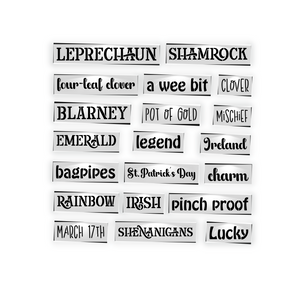 St. Patrick's Day 1 in Words Stencil-St. Patricks Day-Essential Stencil