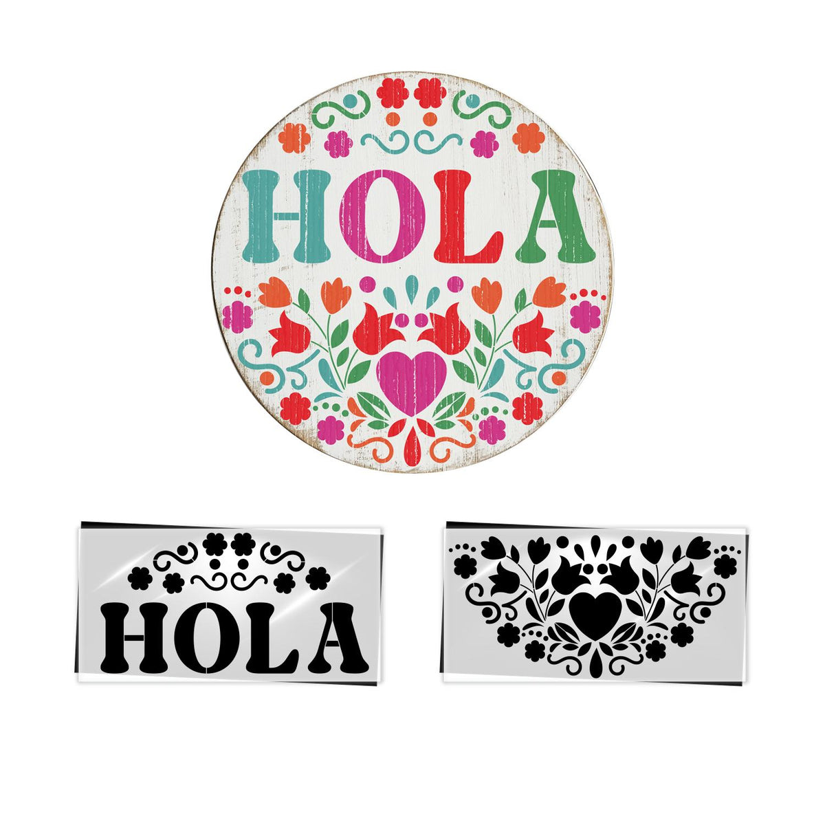 Hola Door Hanger-Home-Essential Stencil