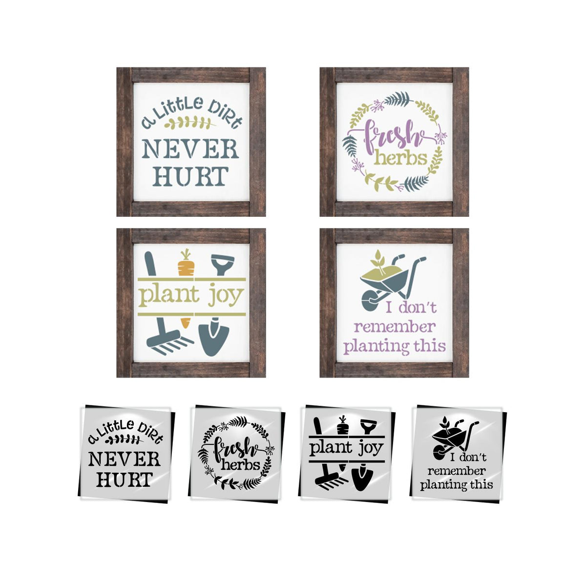 Plant Joy Mini Stencil (4pk)-Spring-Essential Stencil