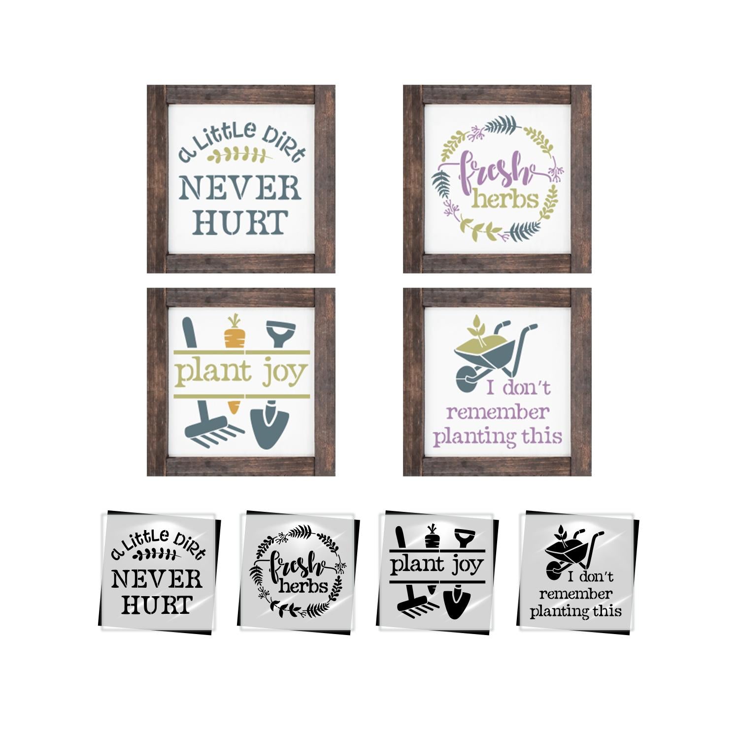 Plant Joy Mini Stencil (4pk)-Spring-Essential Stencil