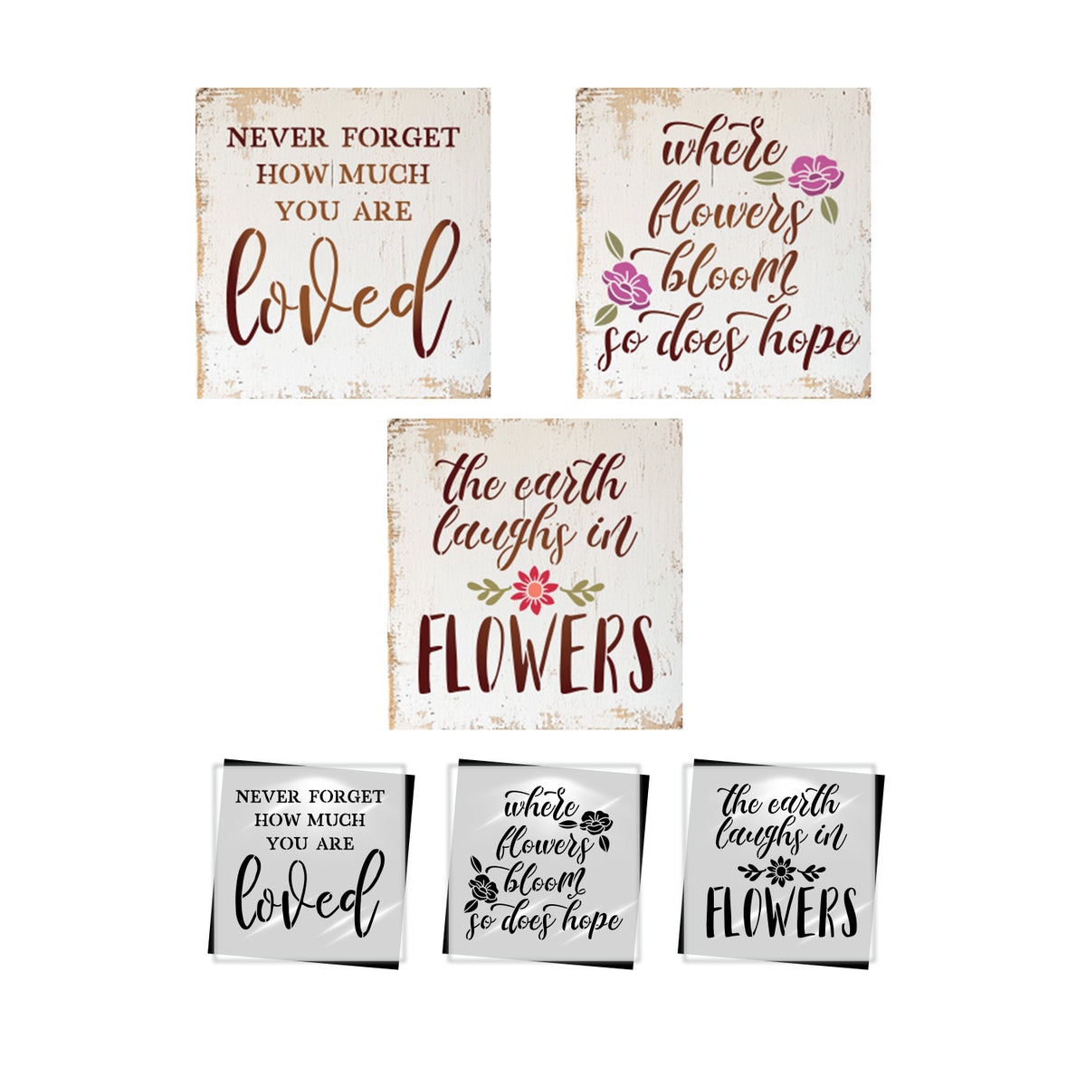 Sentimental Mini Sign Stencil (3pk)-Mother's Day-Essential Stencil