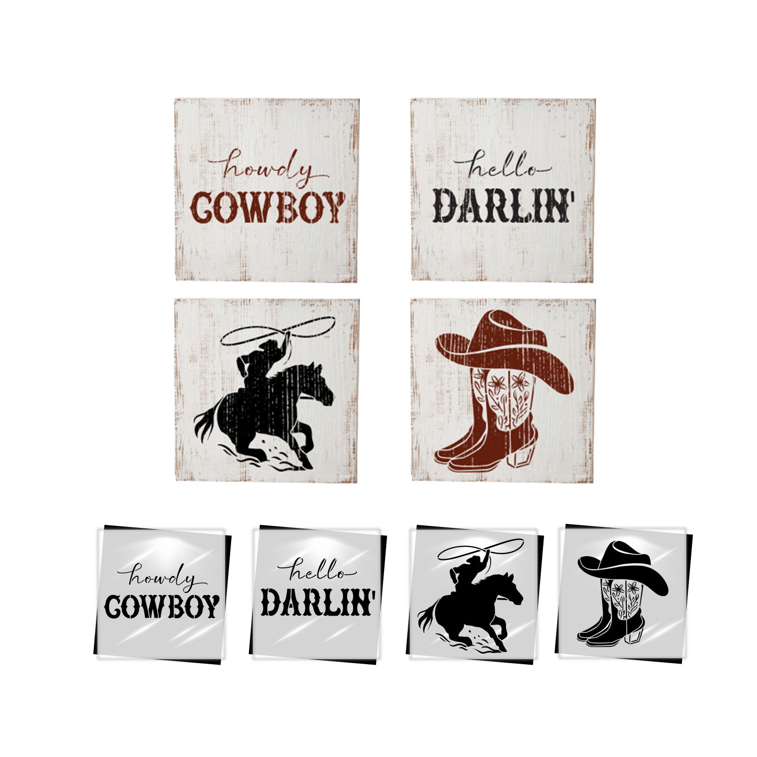 Rodeo Mini Stencil 4pk-Fathers Day-Essential Stencil