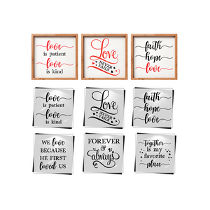 Valentine Scripture & Love Sayings Set (6pk) Stencil-Valentine-Essential Stencil