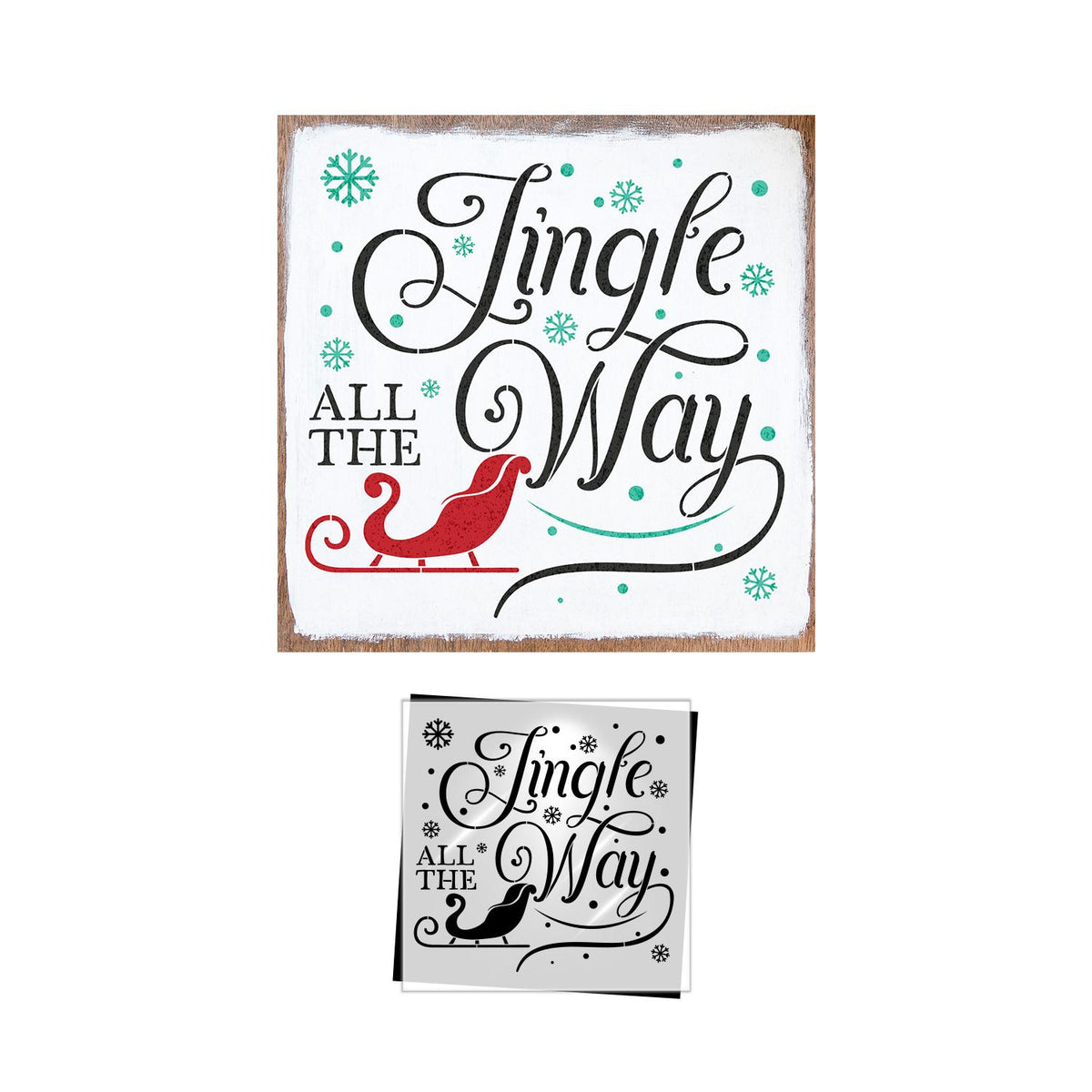 Jingle All the Way Sleigh Stencil-Christmas-Essential Stencil