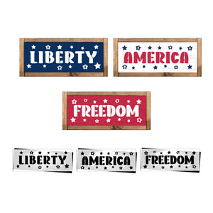 Liberty. America. Freedom Stencil Set (3 Pack)-Patriotic-Essential Stencil
