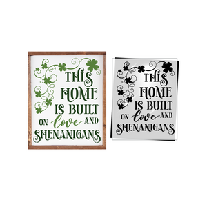 Love and Shenanigans 10x8 Stencil-St. Patricks Day-Essential Stencil