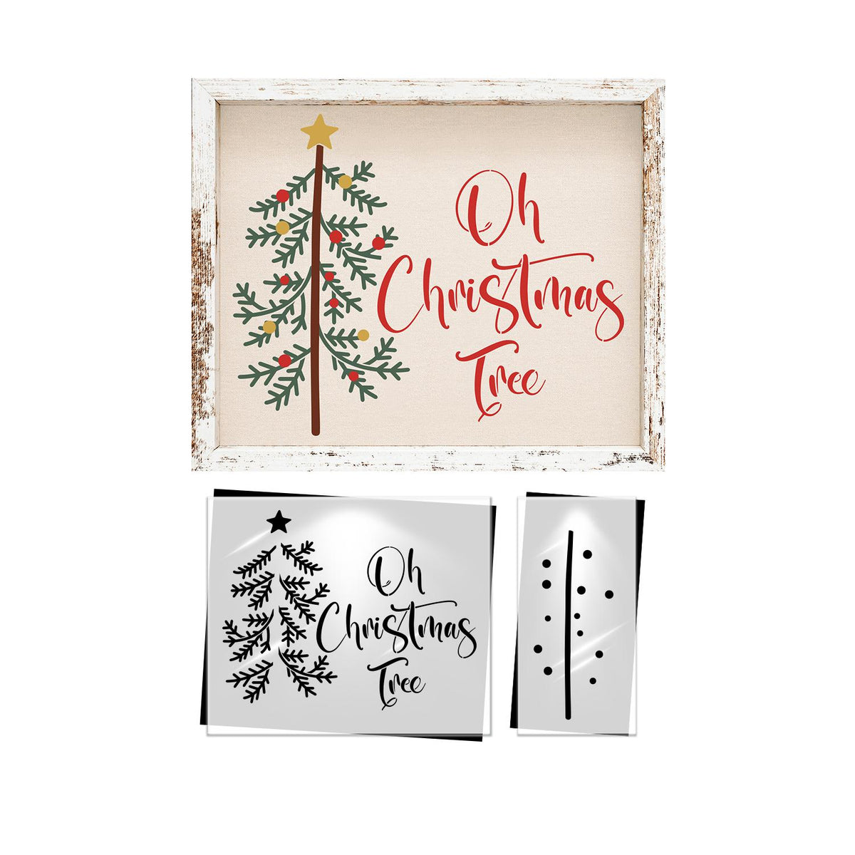 Oh Christmas Tree Stencil-Christmas-Essential Stencil