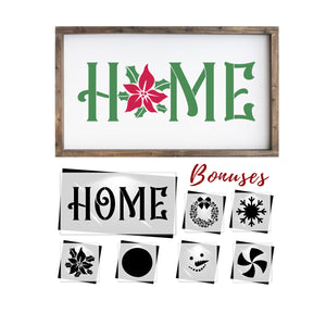 Customizable Christmas Home Sign Stencil-Christmas-Essential Stencil