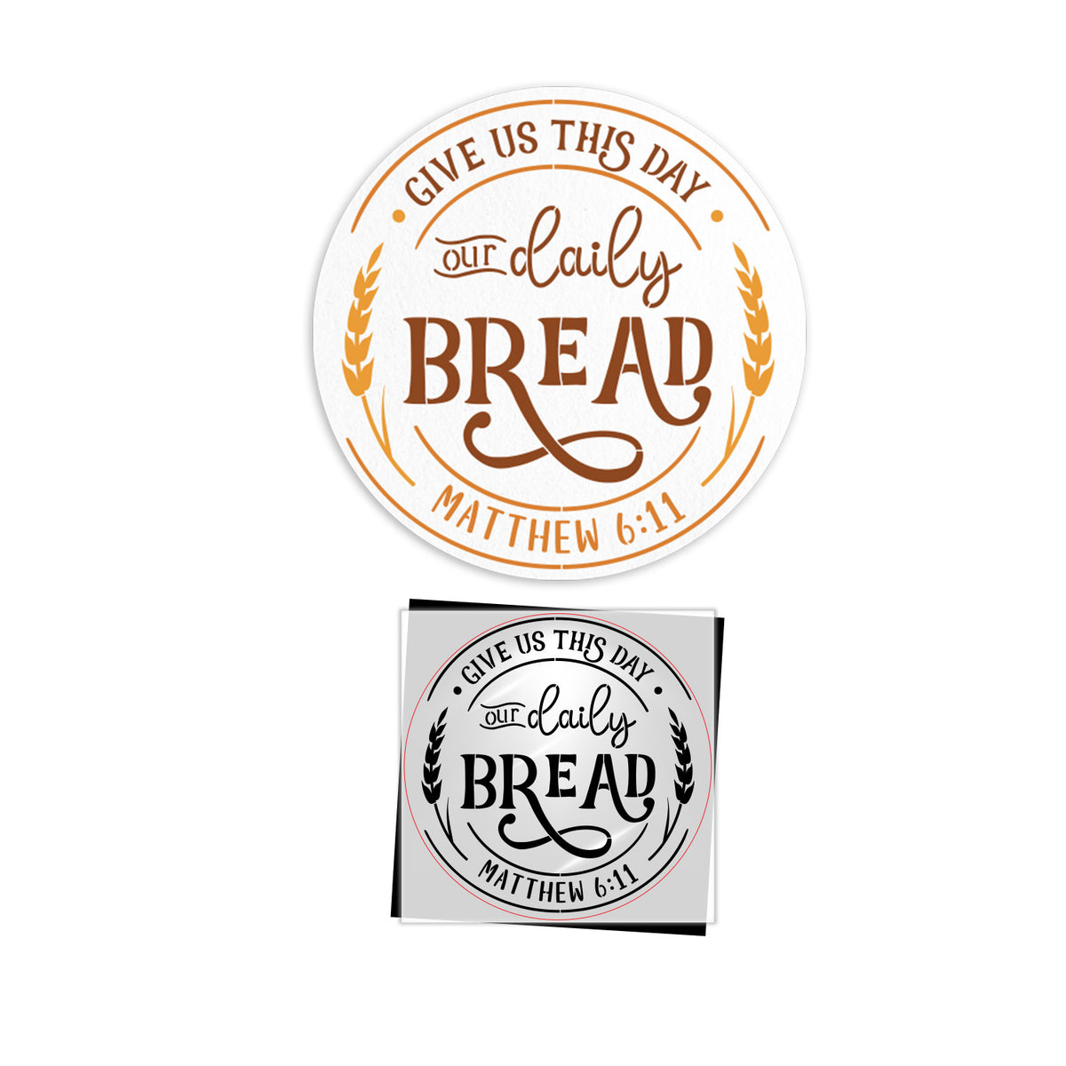 Matthew 6:11 12x12 1pc-Scripture-Essential Stencil