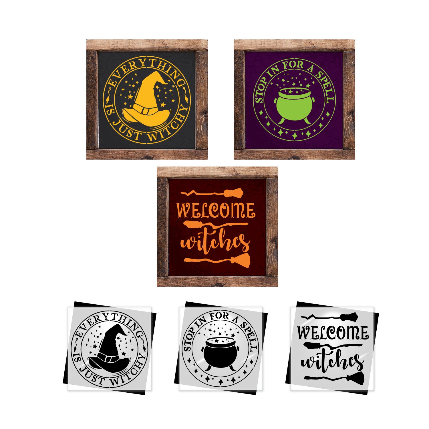 Witchy Mini Stencil Set 3pk (Free Gifts $65+)-Halloween-Essential Stencil