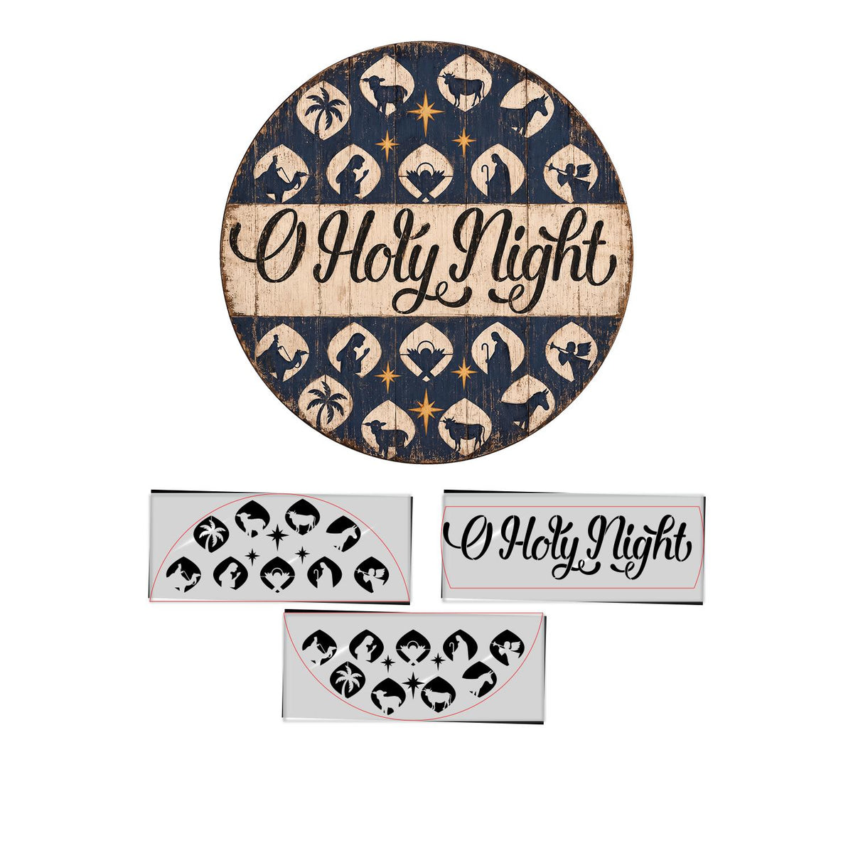 O Holy Night Nativity Stencil-Christmas-Essential Stencil