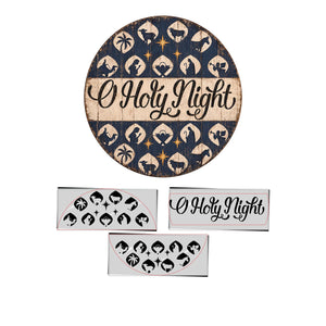 O Holy Night Nativity Stencil-Christmas-Essential Stencil