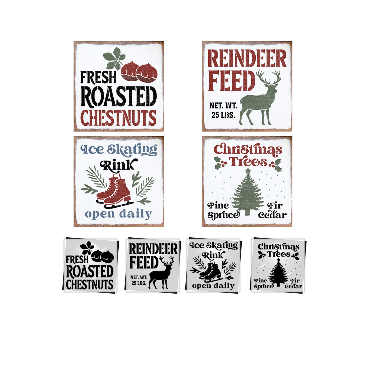 Holiday Mercantile Stencil Set