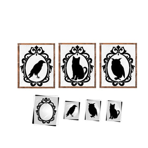 Halloween Vintage Frame 4pc (Free Gifts $90+)-Halloween-Essential Stencil