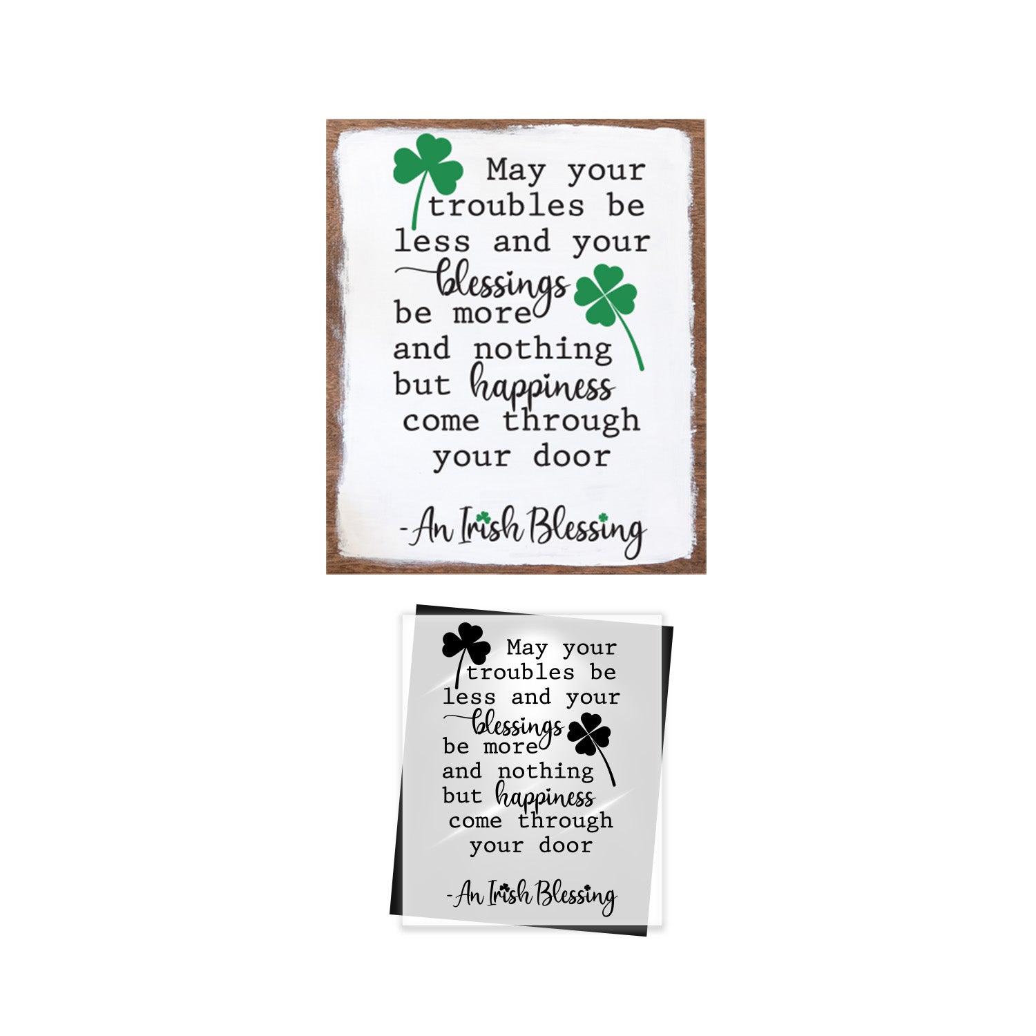 Irish Blessing & Happiness Stencil-St. Patricks Day-Essential Stencil