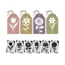 Flower Mini Tag Stencil Set