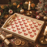 Christmas Bow Pattern Stencil