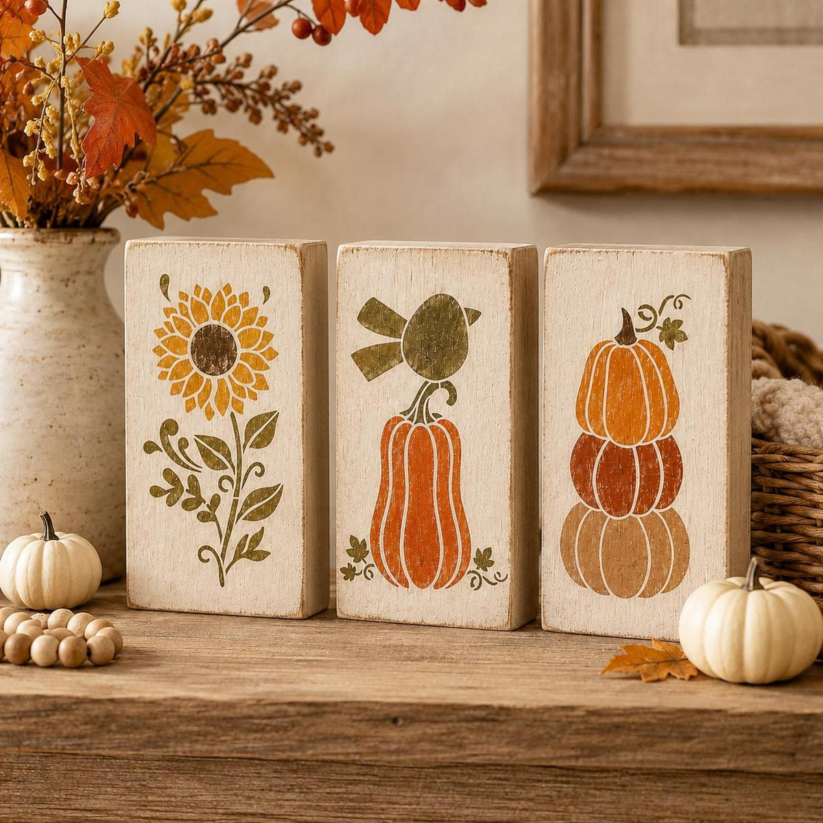 Harvest Perch Mini Stencil Set-Fall-Essential Stencil