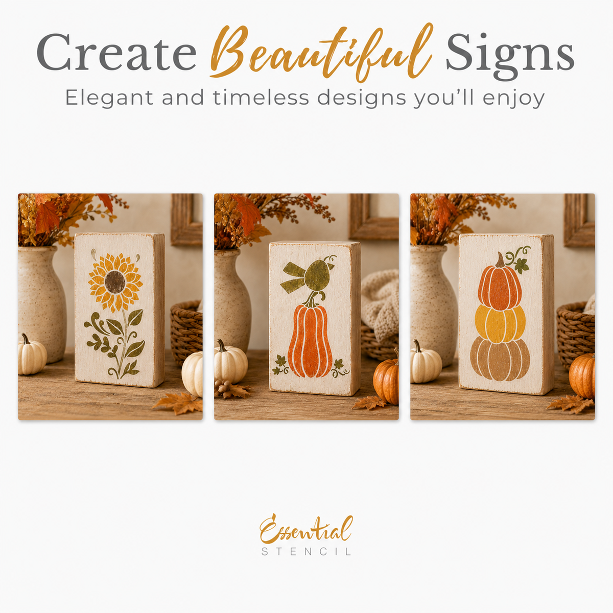 Harvest Perch Mini Stencil Set