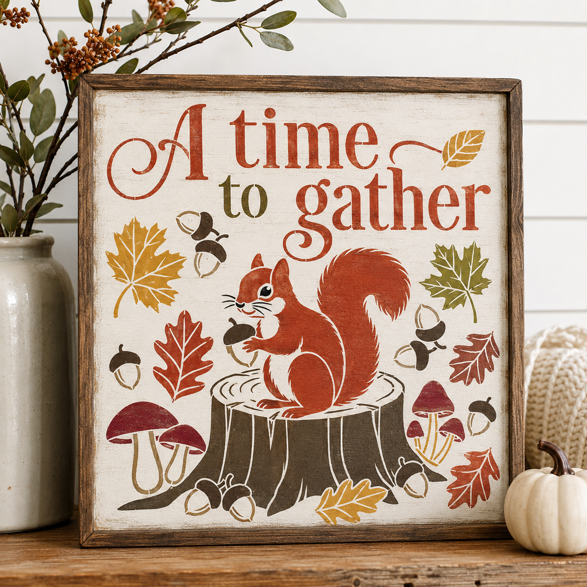 A Time to Gather Stencil
