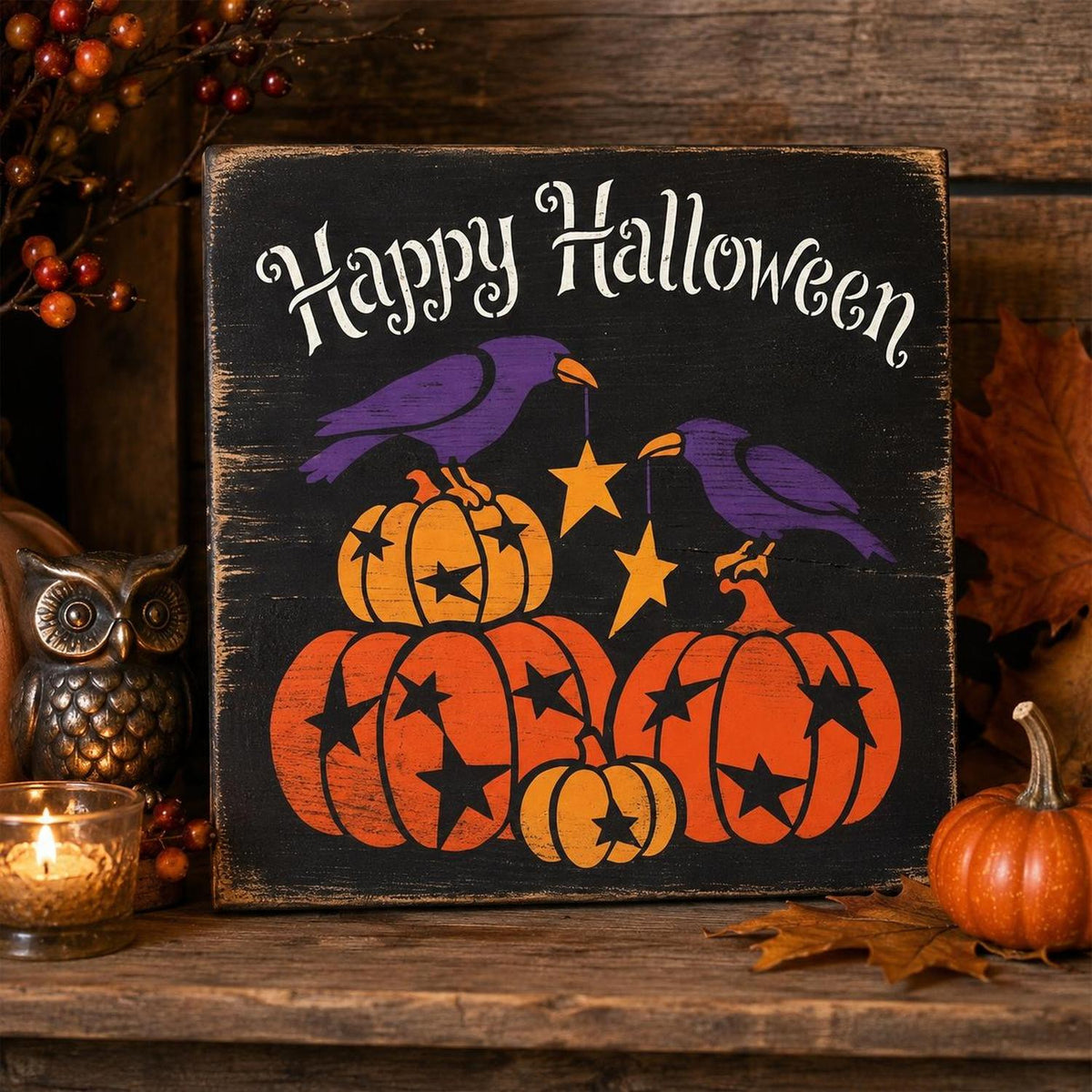 Primitive Halloween Stencil Set-Halloween-Essential Stencil