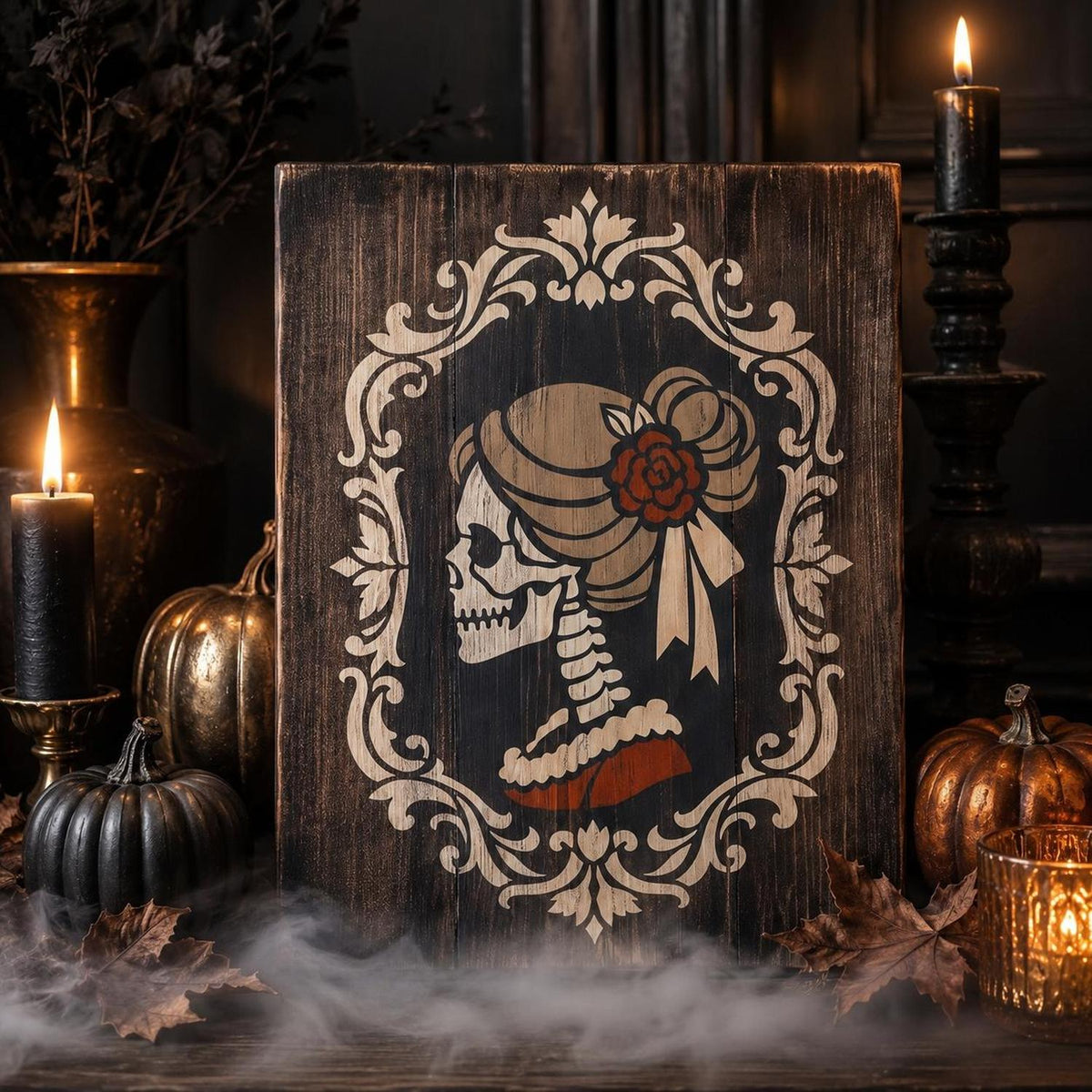 Skeleton Portraits Stencil Set-Halloween-Essential Stencil