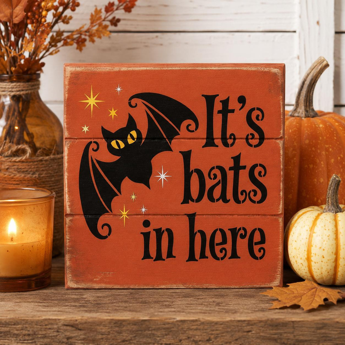 Mid-Century Halloween Stencil Set