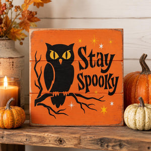 Mid-Century Halloween Stencil Set