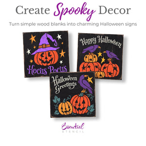 Primitive Halloween Stencil Set-Halloween-Essential Stencil