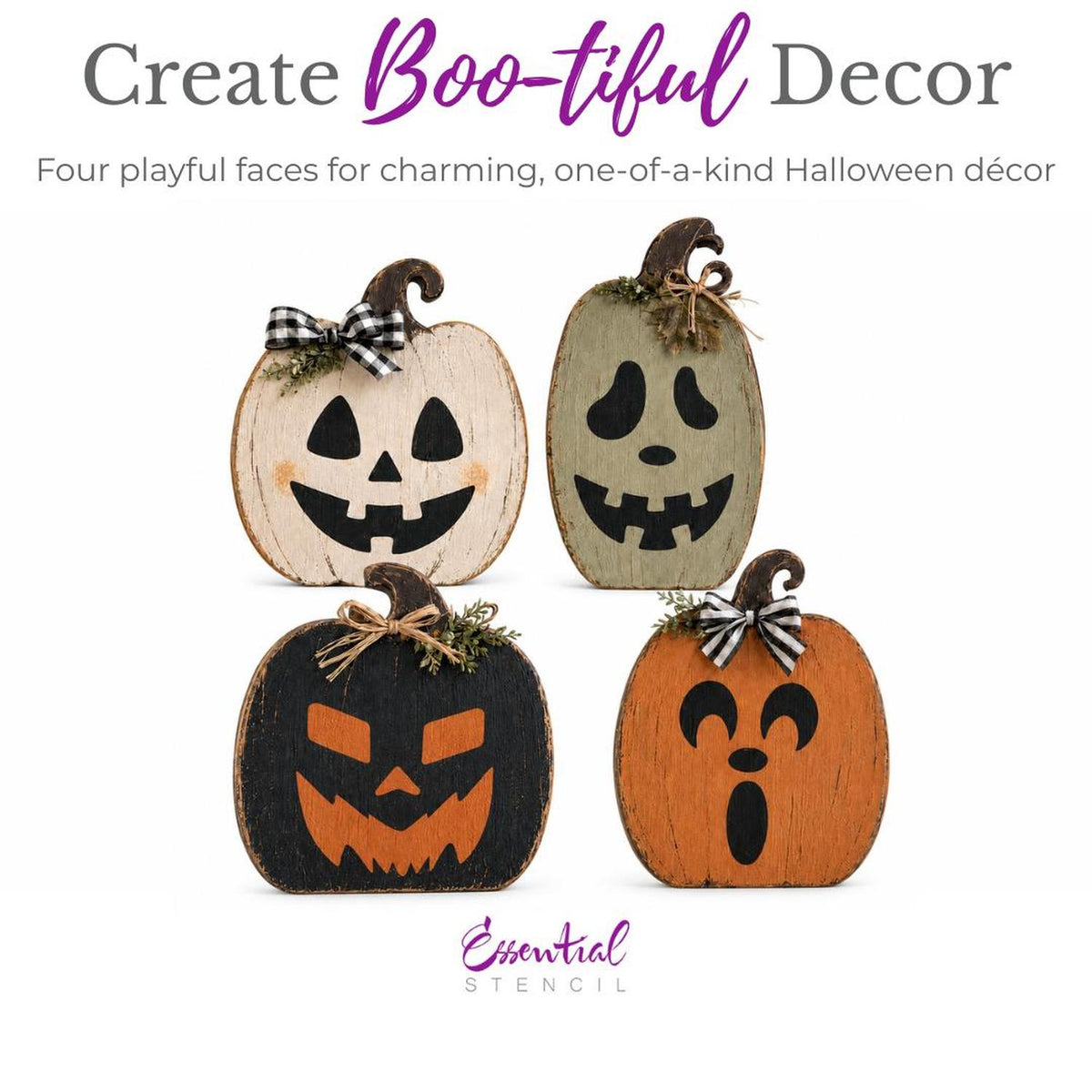 Jack O’ Lantern Face Stencils-Halloween-Essential Stencil