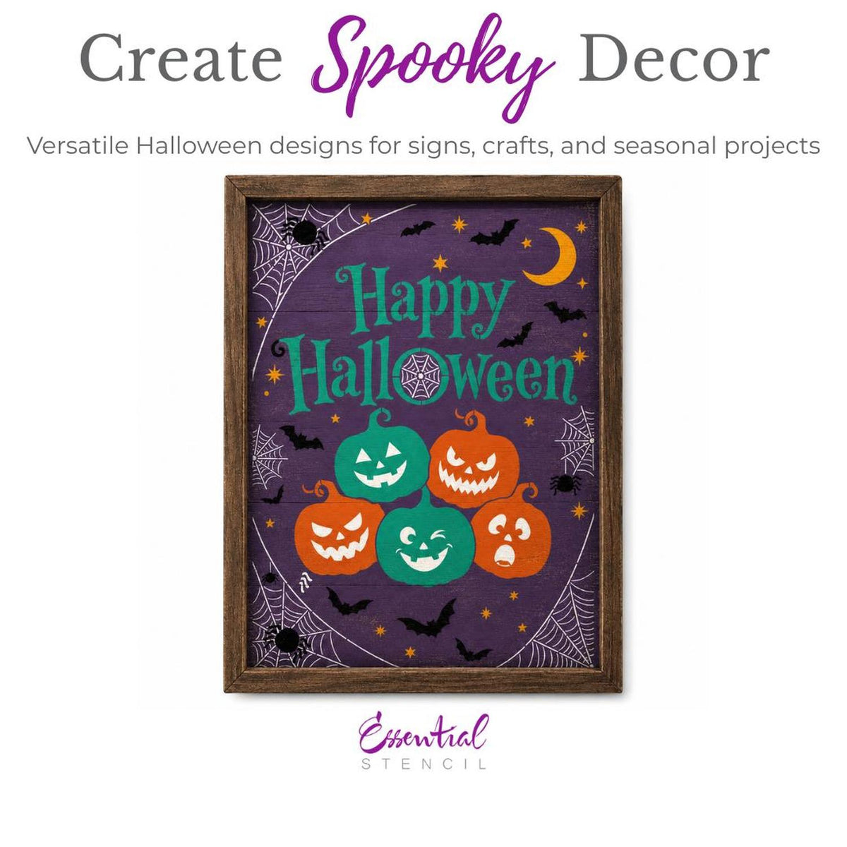 Happy Halloween Stencil-Halloween-Essential Stencil