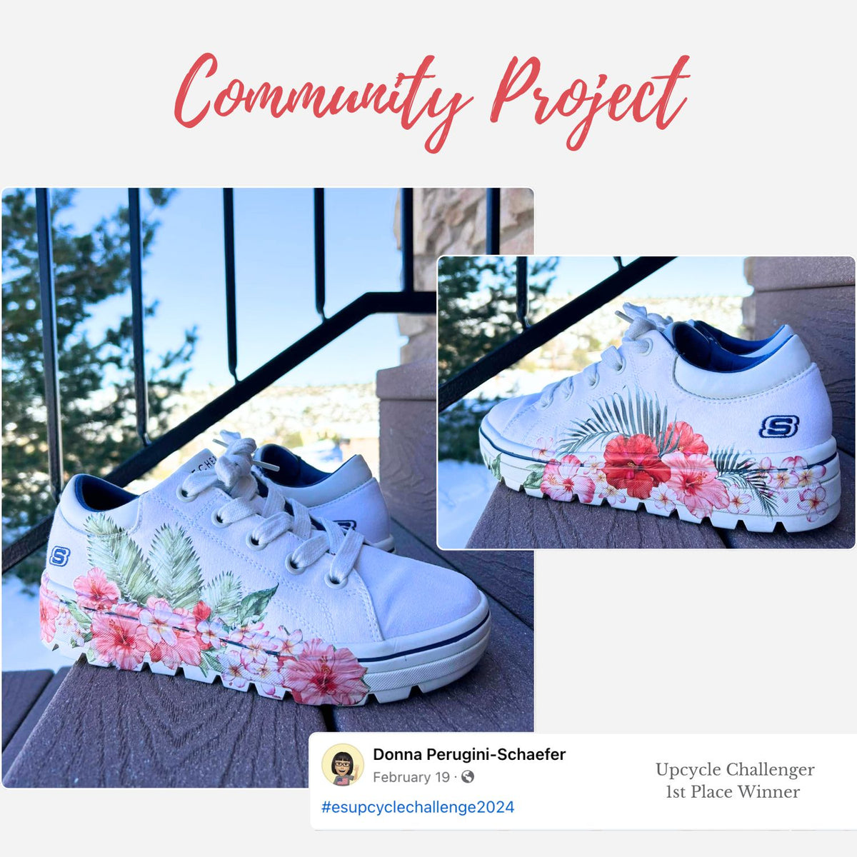 Hibiscus & Palm Leaves Rub-on Transfer-Rub-on Transfer-Essential Stencil