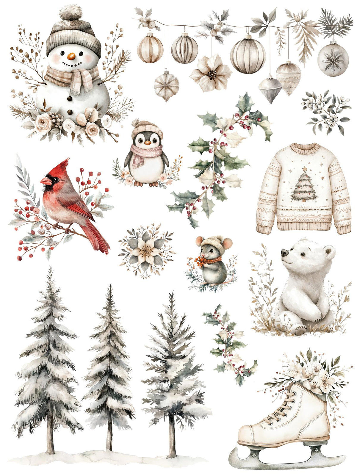 Christmas 2025 Rub-on Transfer Bundle-Rub-on Transfer-Essential Stencil