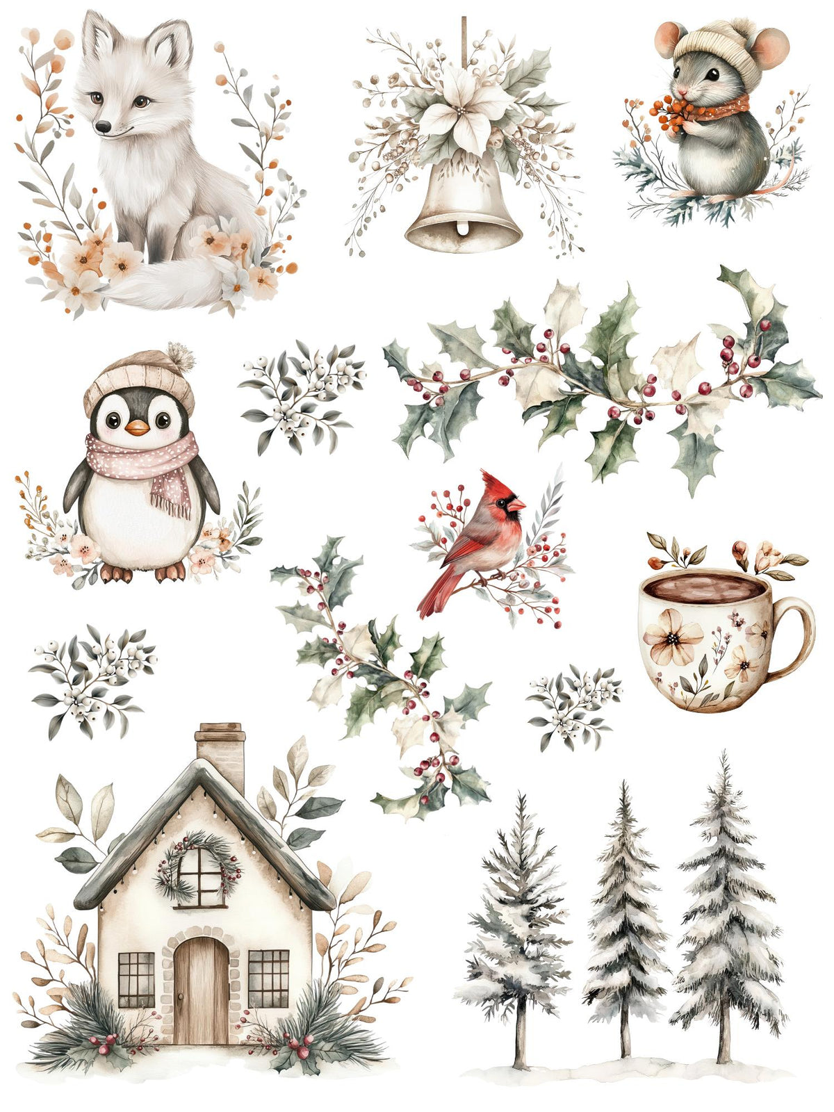 Christmas 2025 Rub-on Transfer Bundle-Rub-on Transfer-Essential Stencil