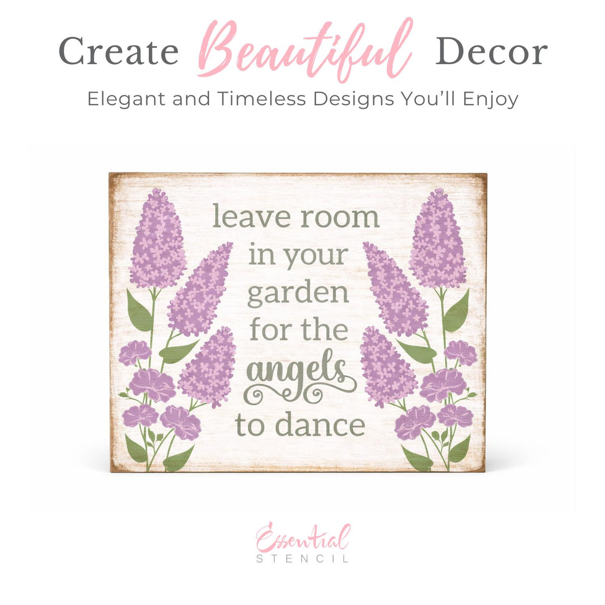 Garden Angels Stencil-Spring-Essential Stencil