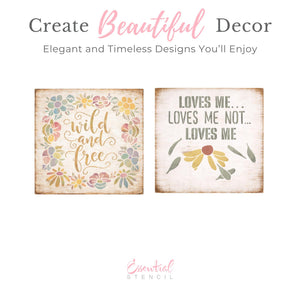 Wildflower Seeds Mini Stencil (6pk)-Spring-Essential Stencil