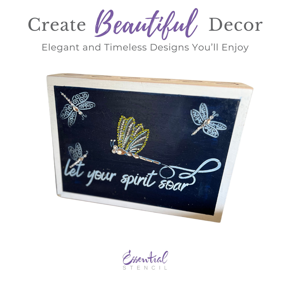 Let Your Spirit Soar Stencil Set (3pk)-Collaboration Bundle-Essential Stencil
