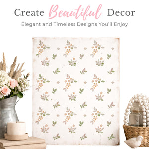 Dainty Flower Pattern Stencil-Spring-Essential Stencil