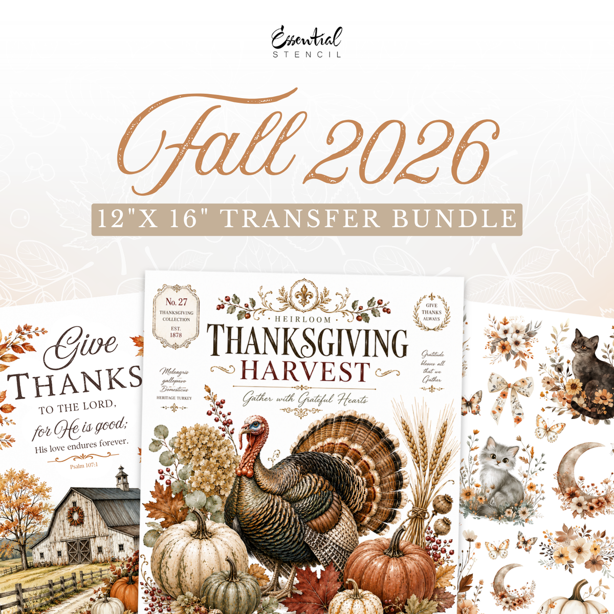 Fall 2026 | 12x16 Transfer Bundle