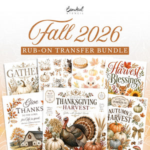 Fall 2026 Rub-On Transfer Bundle-Essential Stencil