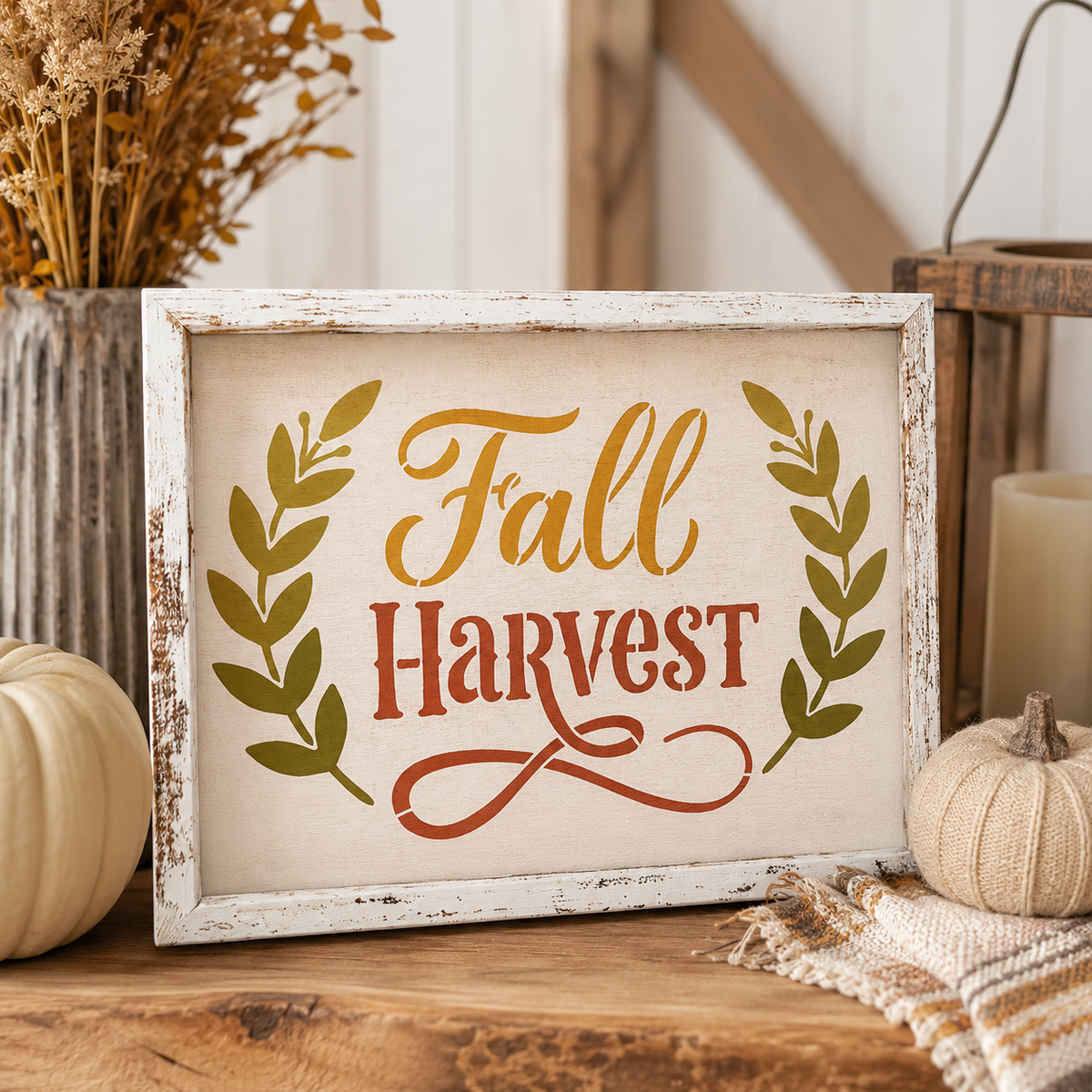 Welcome Autumn Stencil Set