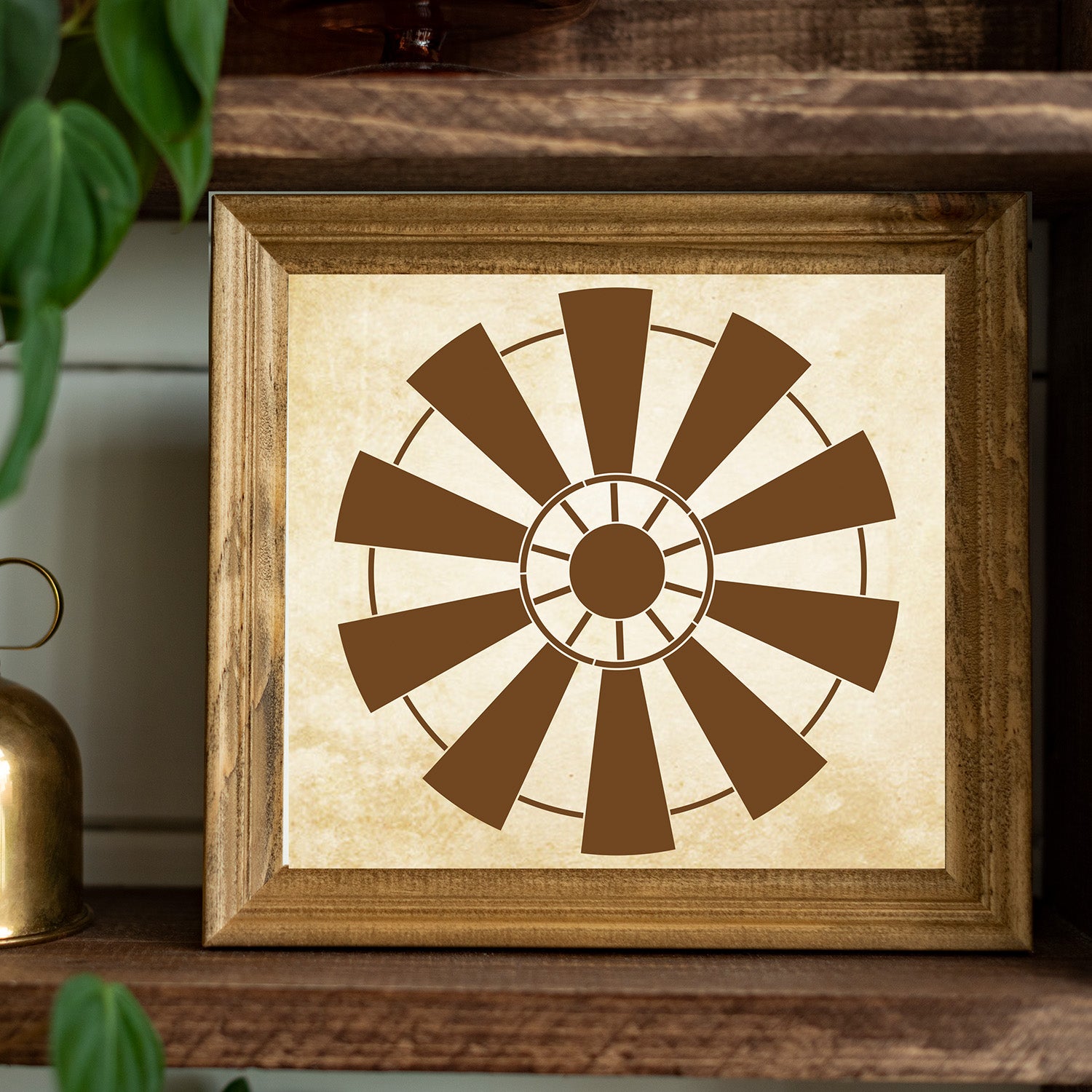 Reusable Windmill Sign Stencil - Essential Stencil