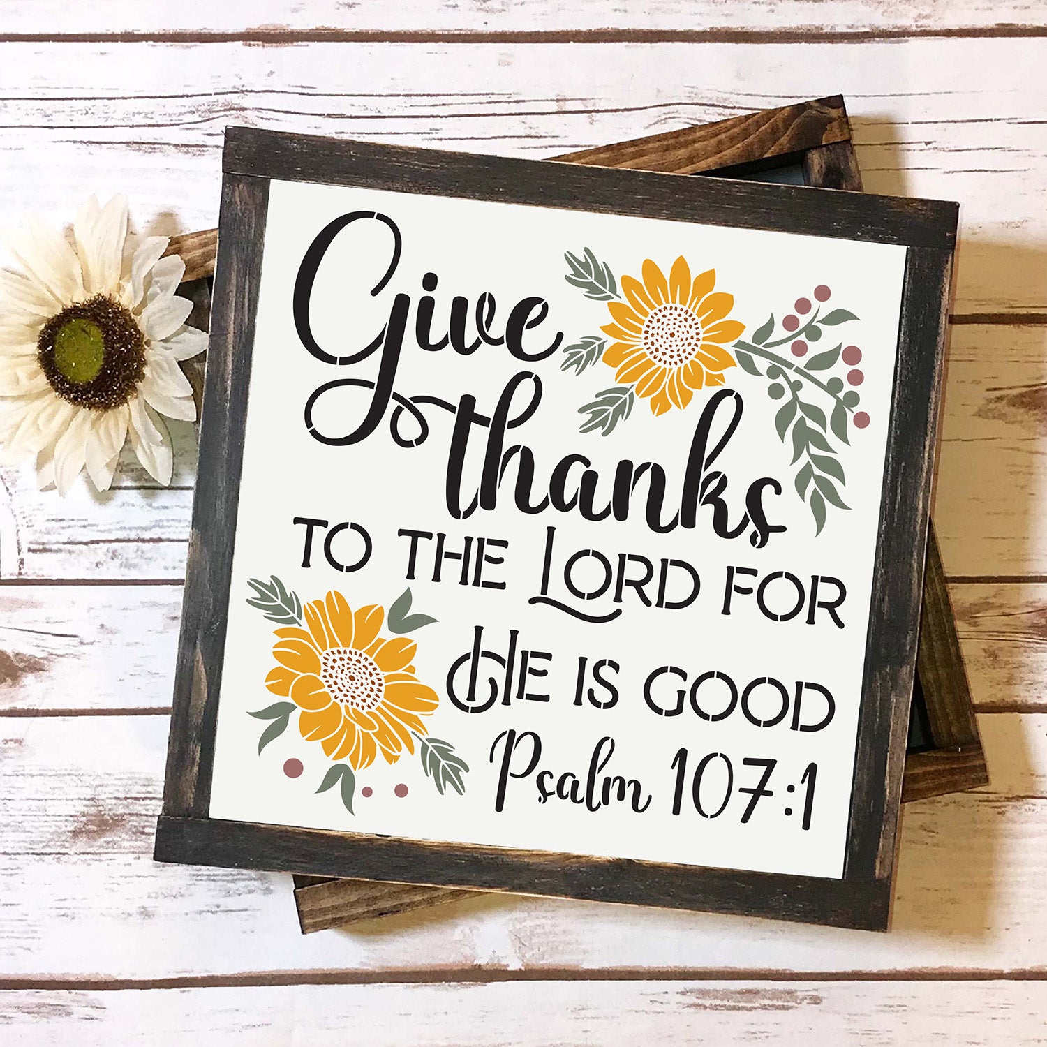 Give thanks to the Lord Scripture Stencil-Stencil-Essential Stencil