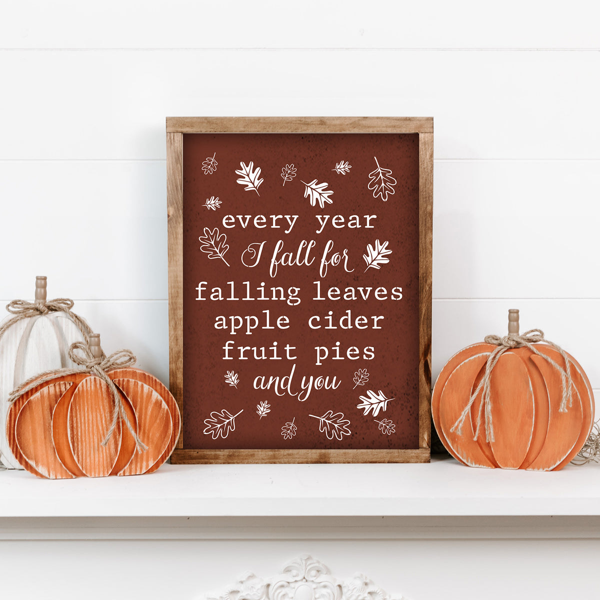 "Every Year I Fall for You" Sign Stencil-Pattern-Essential Stencil