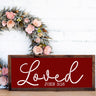 Loved John 3:16 Sign Stencil