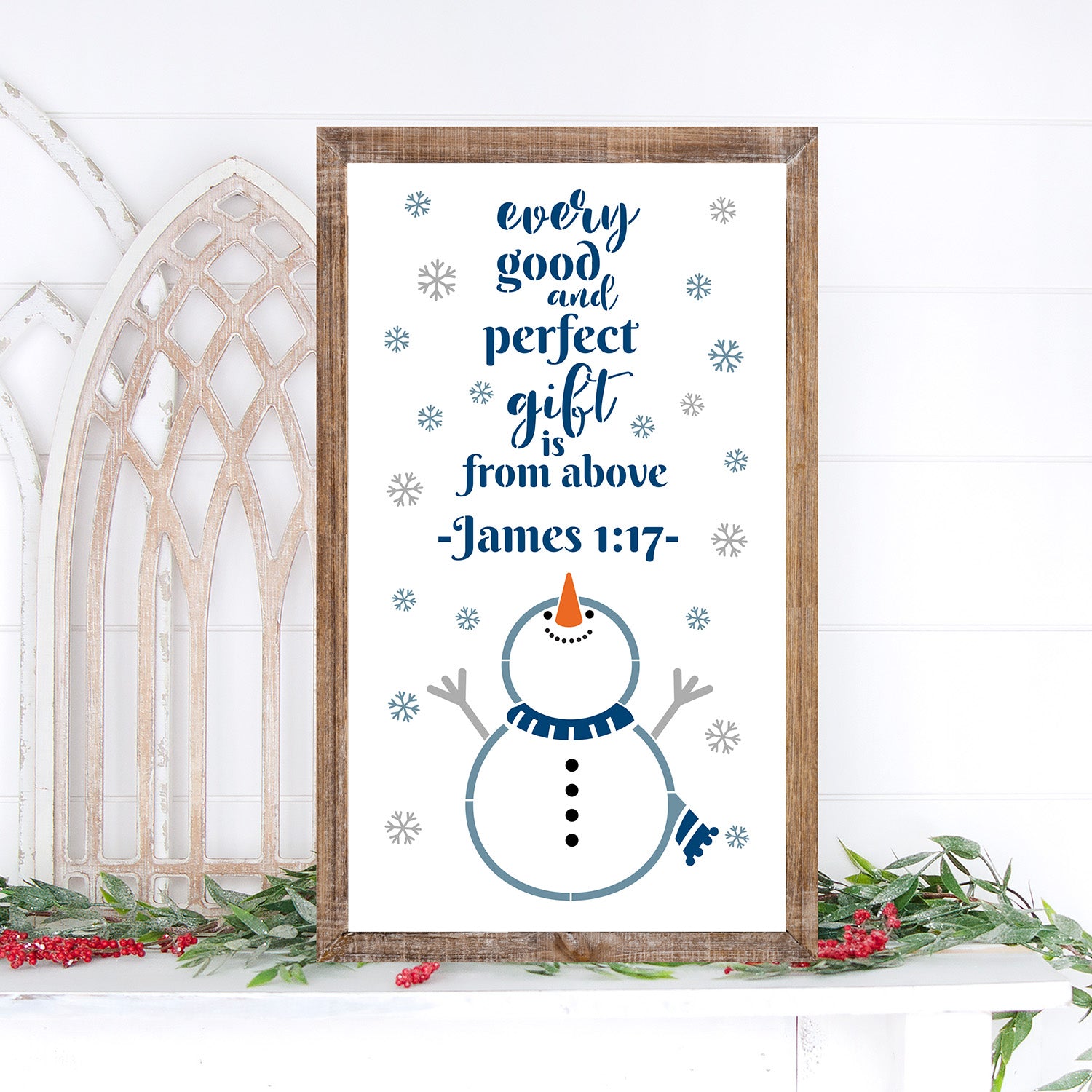 Every Good and Perfect Gift Sign Stencil-Christmas-Essential Stencil